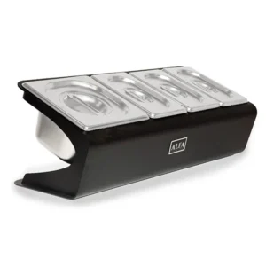 Saladette à pizza 4 bacs avec couvercles - Rodet Paysages